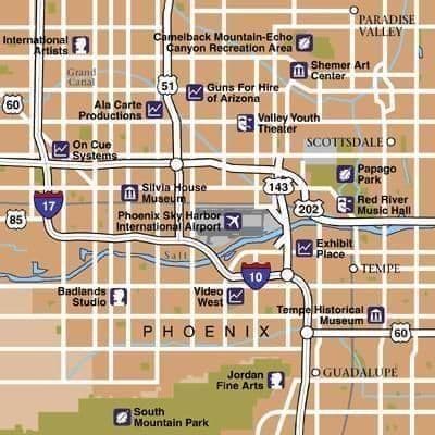 Plan des aéroports de Phoenix