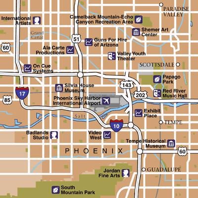 Plan des aéroports de Phoenix